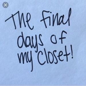 Closet closing June 1st